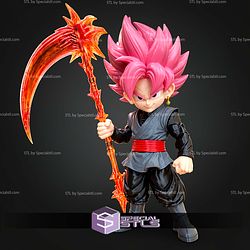 Basic STL Collection Black Goku with Weapons No Ams