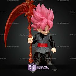 Basic STL Collection Black Goku with Weapons No Ams