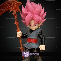 Basic STL Collection Black Goku with Weapons No Ams