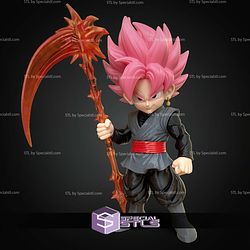 Basic STL Collection Black Goku with Weapons No Ams
