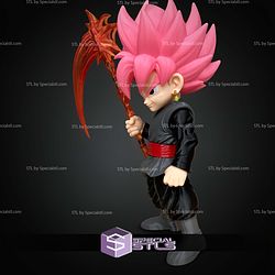 Basic STL Collection Black Goku with Weapons No Ams