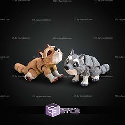 Basic STL Collection Mini Wolf Articulated