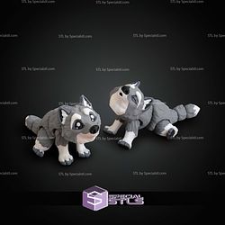 Basic STL Collection Mini Wolf Articulated