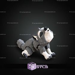 Basic STL Collection Mini Wolf Articulated