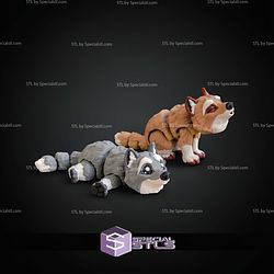 Basic STL Collection Mini Wolf Articulated