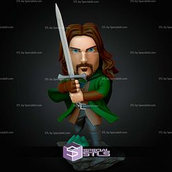 Chibi STL Collection Aragorn LOTR