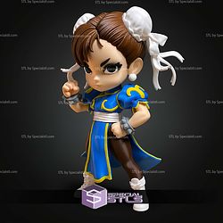 Chun Li Street Fighter No Ams Multipart STL Files