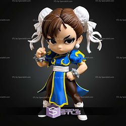 Chun Li Street Fighter No Ams Multipart STL Files