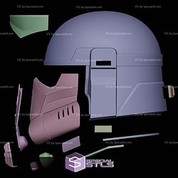 Cosplay STL Files Imperial Armored Commando Helmet