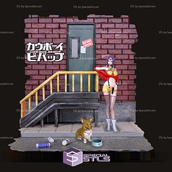 Cowboy Bebop Faye Valentine Diorama STL Files