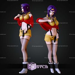 Cowboy Bebop Faye Valentine Diorama STL Files