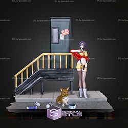 Cowboy Bebop Faye Valentine Diorama STL Files