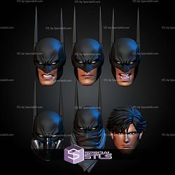 Custom Head Collection Absolute Batman STL Files
