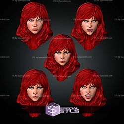 Custom Head Collection Black Widow Phil Noto Version STL Files