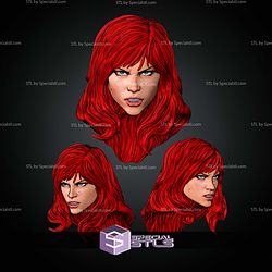 Custom Head Collection Black Widow Phil Noto Version STL Files