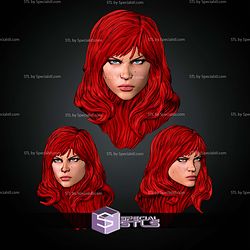 Custom Head Collection Black Widow Phil Noto Version STL Files