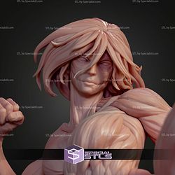 Female Titan Kick Pose 244mm STL Files