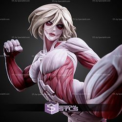 Female Titan Kick Pose 244mm STL Files