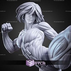 Female Titan Kick Pose 244mm STL Files