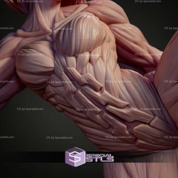 Female Titan Kick Pose 244mm STL Files