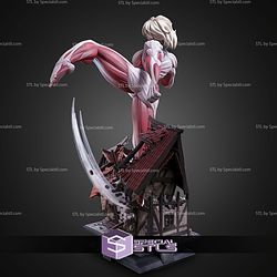 Female Titan Kick Pose 244mm STL Files