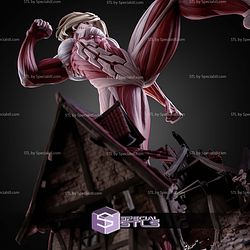 Female Titan Kick Pose 244mm STL Files