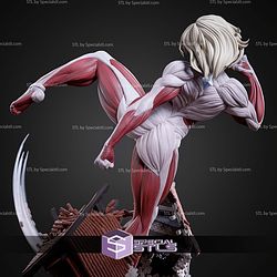 Female Titan Kick Pose 244mm STL Files