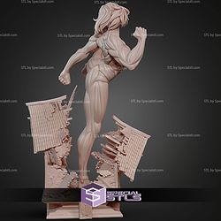 Female Titan Kick Pose 244mm STL Files