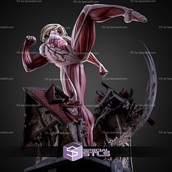 Female Titan Kick Pose 244mm STL Files