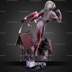 Female Titan Kick Pose 244mm STL Files