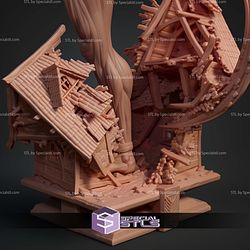 Female Titan Kick Pose 244mm STL Files