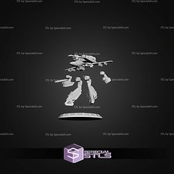Gerwalk VF 1S Macross Robotech Static Basic STL Files