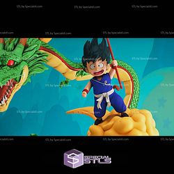Goku Kid And Dragon STL Files