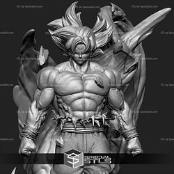 Goku Ultra Instinct 347mm STL Files