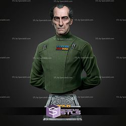 Grand Moff Tarkin Portrait Bust 280mm STL Files