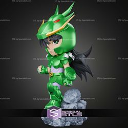 Green Shiryu Saint Seiya Chibi STL Files