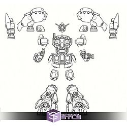 Gundam Physalis GP02 Version 2 STL Files