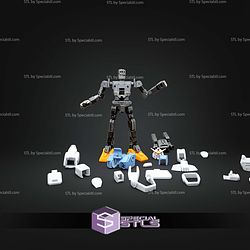 Gundam RX79 Articulated STL Files