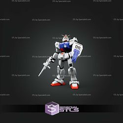 Gundam RX79 Articulated STL Files
