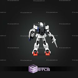 Gundam RX79 Articulated STL Files