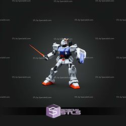 Gundam RX79 Articulated STL Files