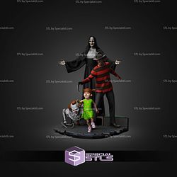Halloween Horror Character Diorama STL Files