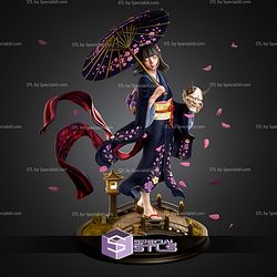 Hannya Maiden Japanese Woman 346mm STL Files