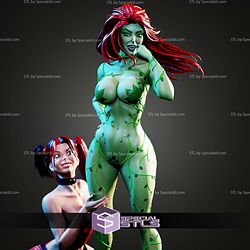 Harley Quinn And Poison Ivy Semi Realistic STL Files