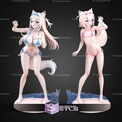 Hololive Fuwawa And Mococo Abyssgard Beach STL Files