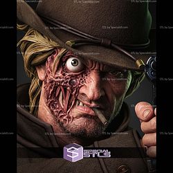 Jonah Hex Portrait Bust 300mm STL Files