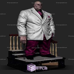 Kingpin Museum Pose On Stair STL Files
