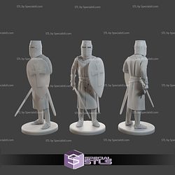 Knight Templar Pack 1 25 Scale STL Files