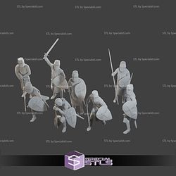 Knight Templar Pack 1 25 Scale STL Files