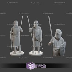 Knight Templar Pack 1 25 Scale STL Files